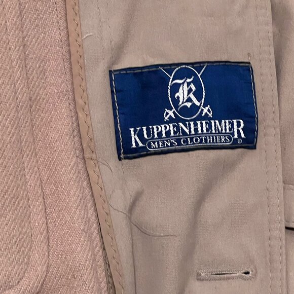Vintage kuppenheimer tan trench coat R 42 - Picture 2 of 7